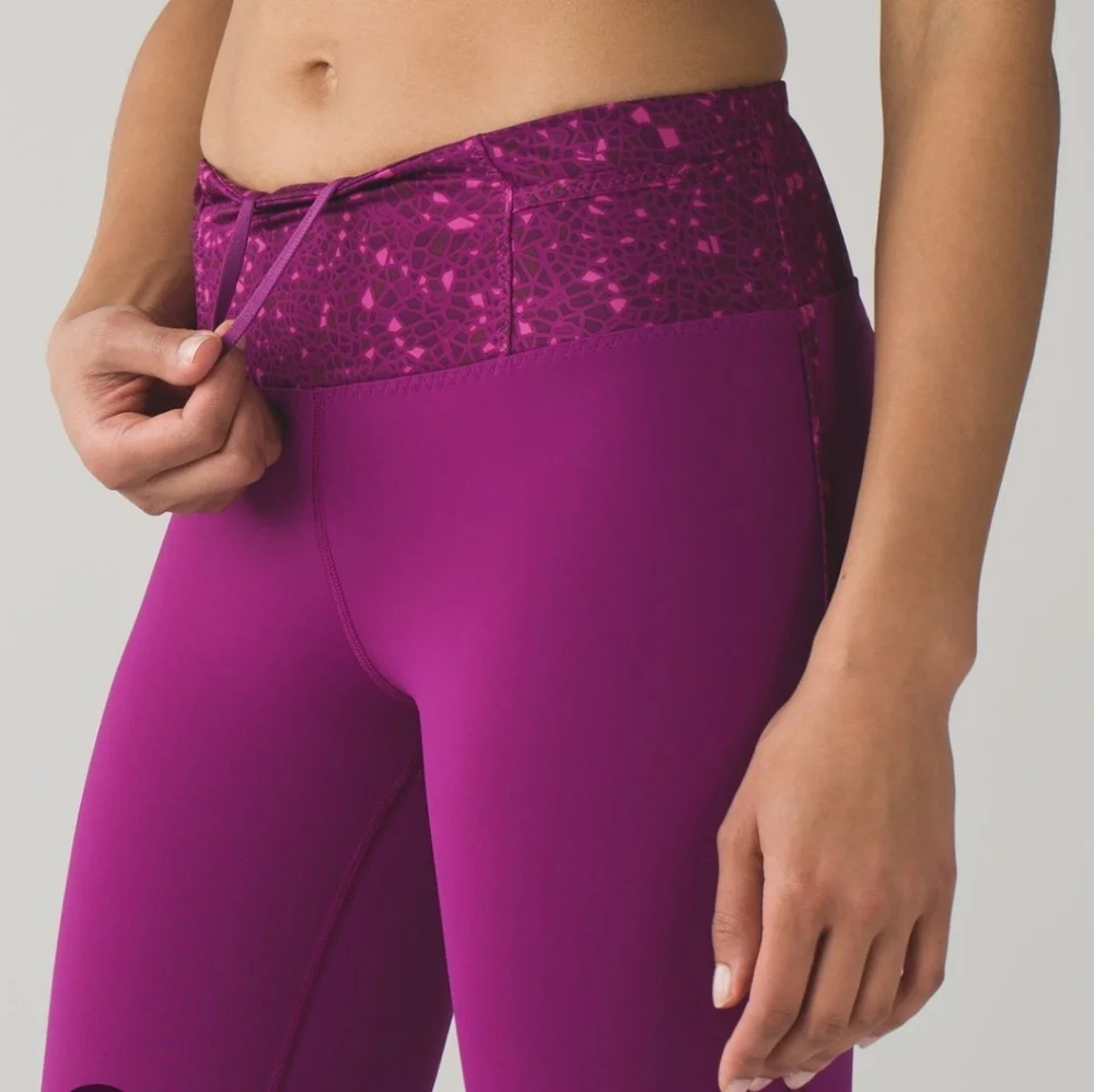 Lululemon Real Quick Leggings Regal Plum Size 4 - Picture 2 of 9